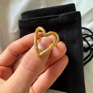 Gold Heart-Shaped Ring